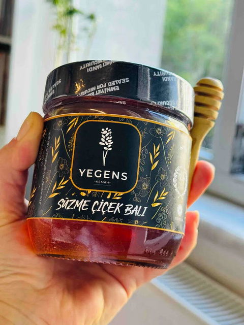850 gr Yegens Doğal Süzme Çiçek Balı | TA17.5+ | 900 Prolin | Erzincan - Kemah | Hakiki Bal