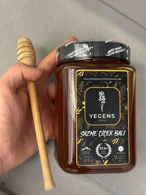850 gr Yegens Doğal Süzme Çiçek Balı | TA17.5+ | 900 Prolin | Erzincan - Kemah | Hakiki Bal