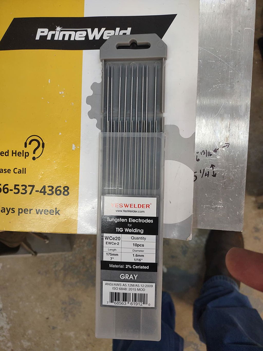 WP Pure TIG Tungsten Electrodes