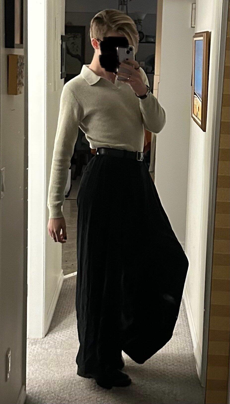 Draped Pleated Pants — YHONE