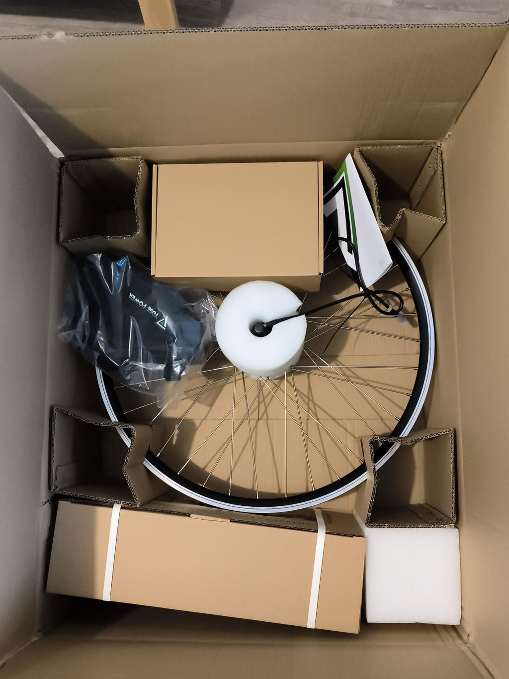 E-Bike Conversion Kit 36V 350W 28"(700C) Rear Motor Kit for Freewheel with 36V 13Ah Battery and Charger