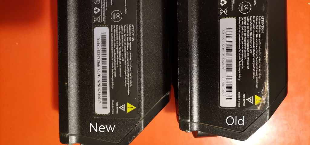 36V 13Ah(481Wh) Lithium-ion E-Bike Battery Electric Bicycle for NCM Pedelec without Holder and Discharge Cable