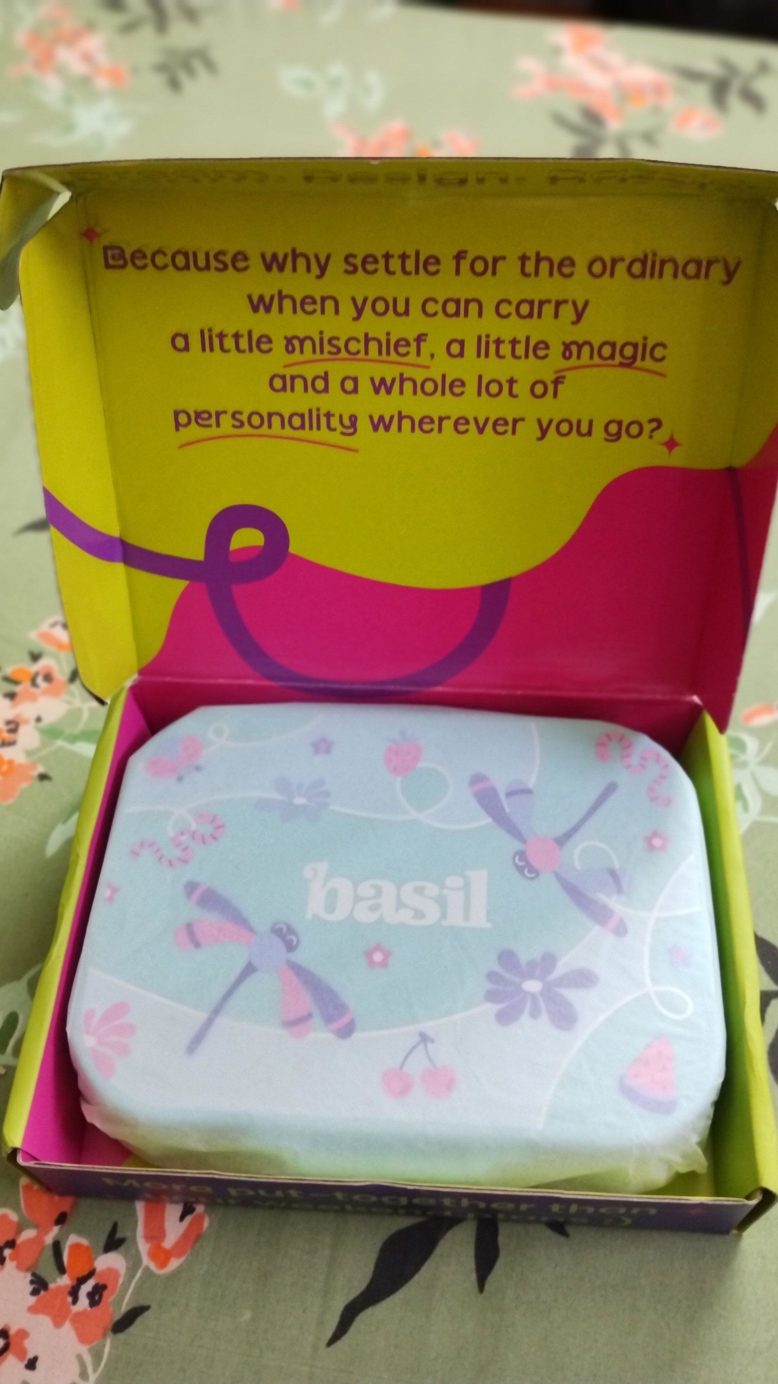 Teal Bento Box - 4 Compartment Steel Lunch Box | Basil