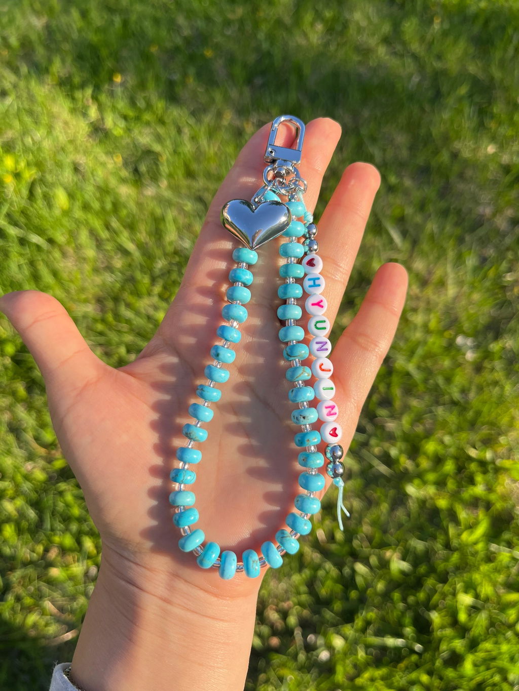 7mm Acrylic Heart Beads
