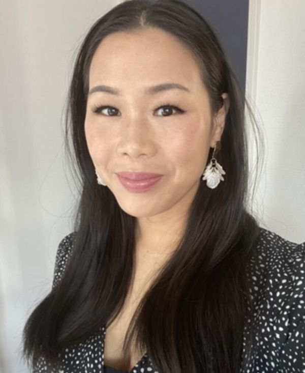 S.R. wearing Youthphoria lashes