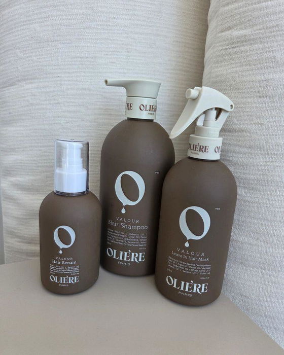 Customer photo - Olière Valour Restorative Hair Care set