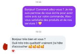Retour cliente review photo