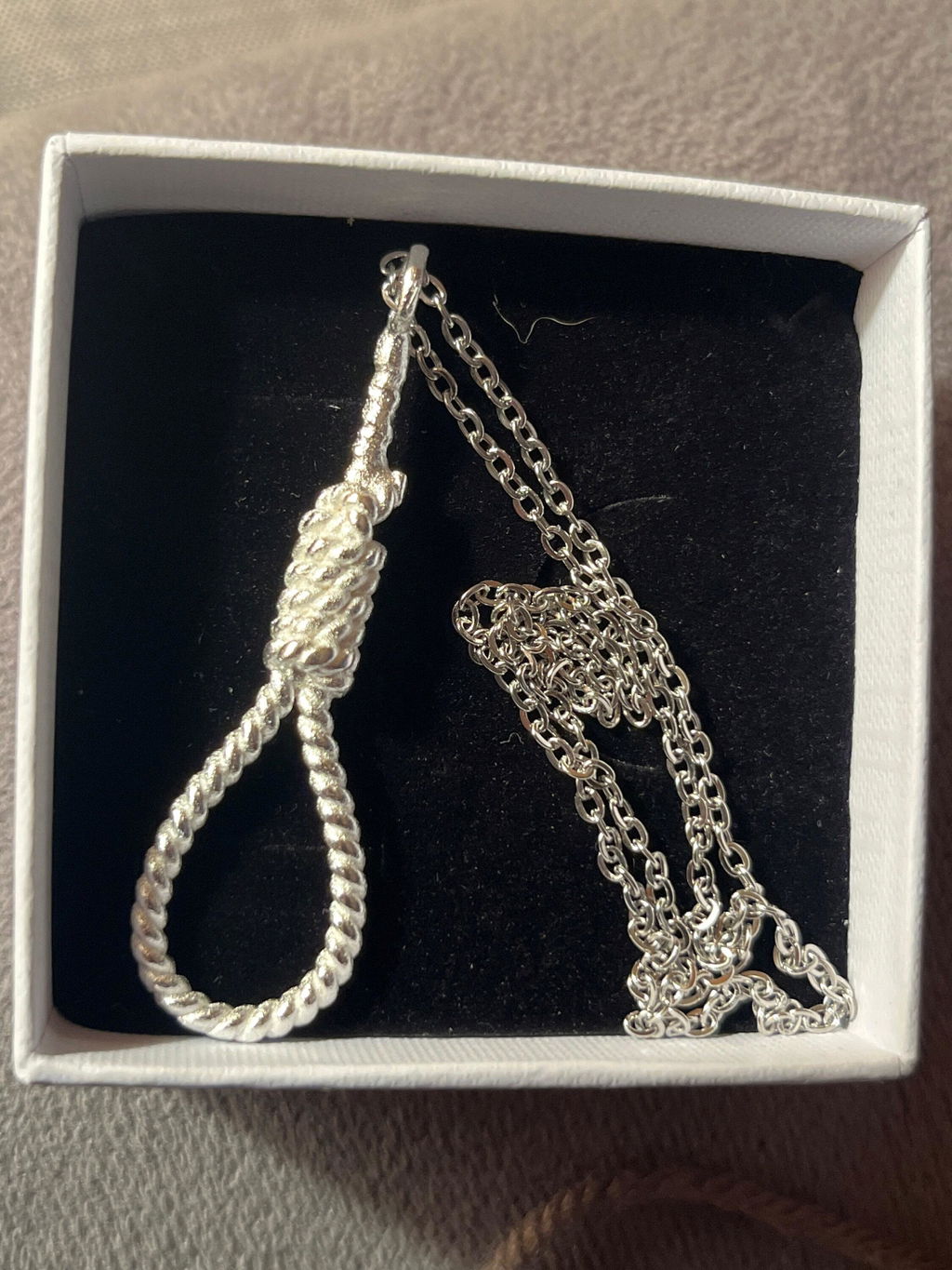 Goth Rope Pendant Necklace