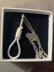 Goth Rope Pendant Necklace