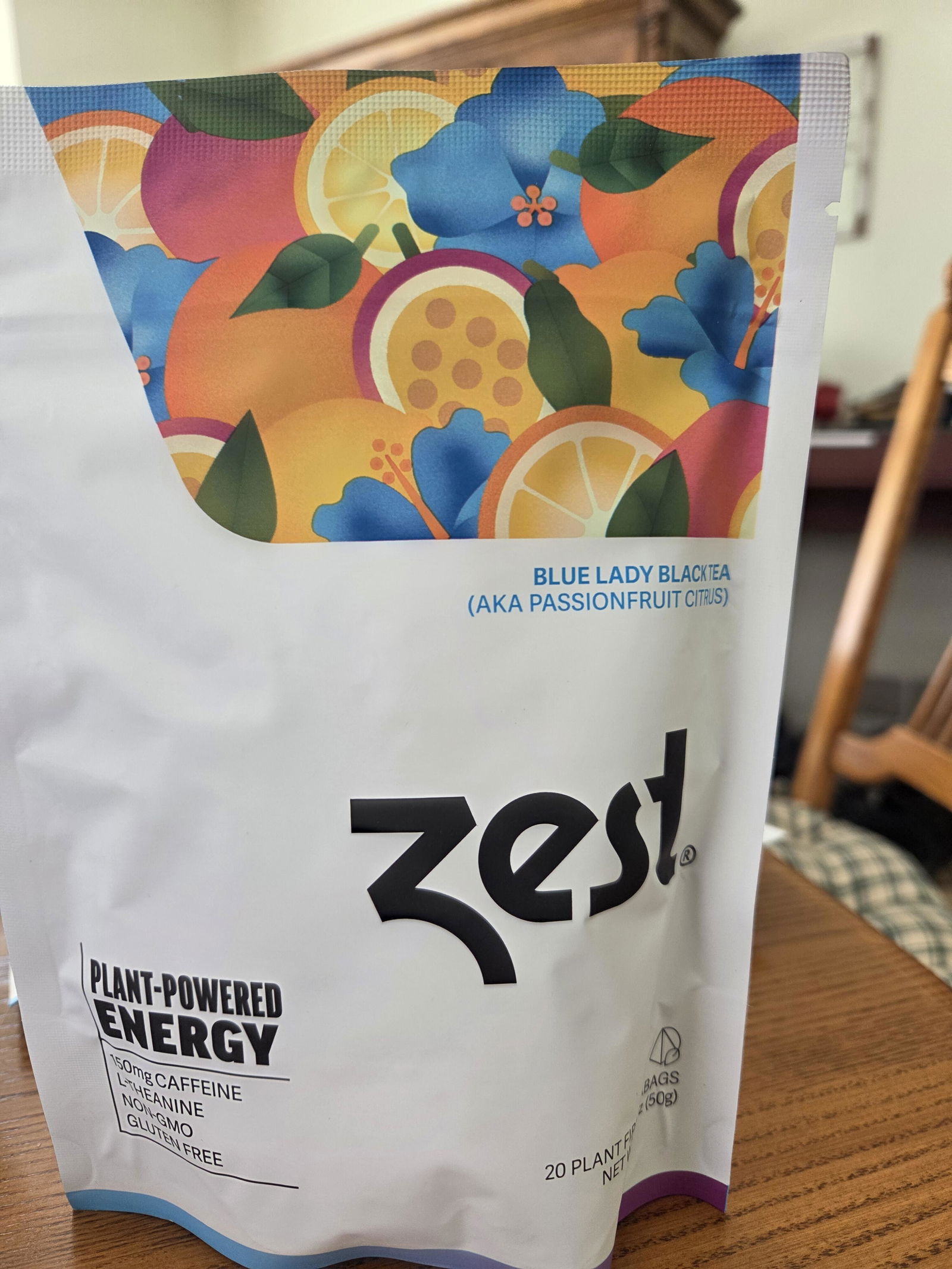 Zest Blue Lady Plant-Powered Energy - High Caffeine Loose Leaf