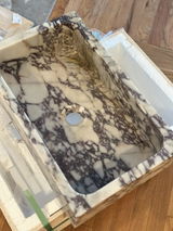 Small Marble Sink - Mini Floating Sink, Tiny Bathroom Basin Viola