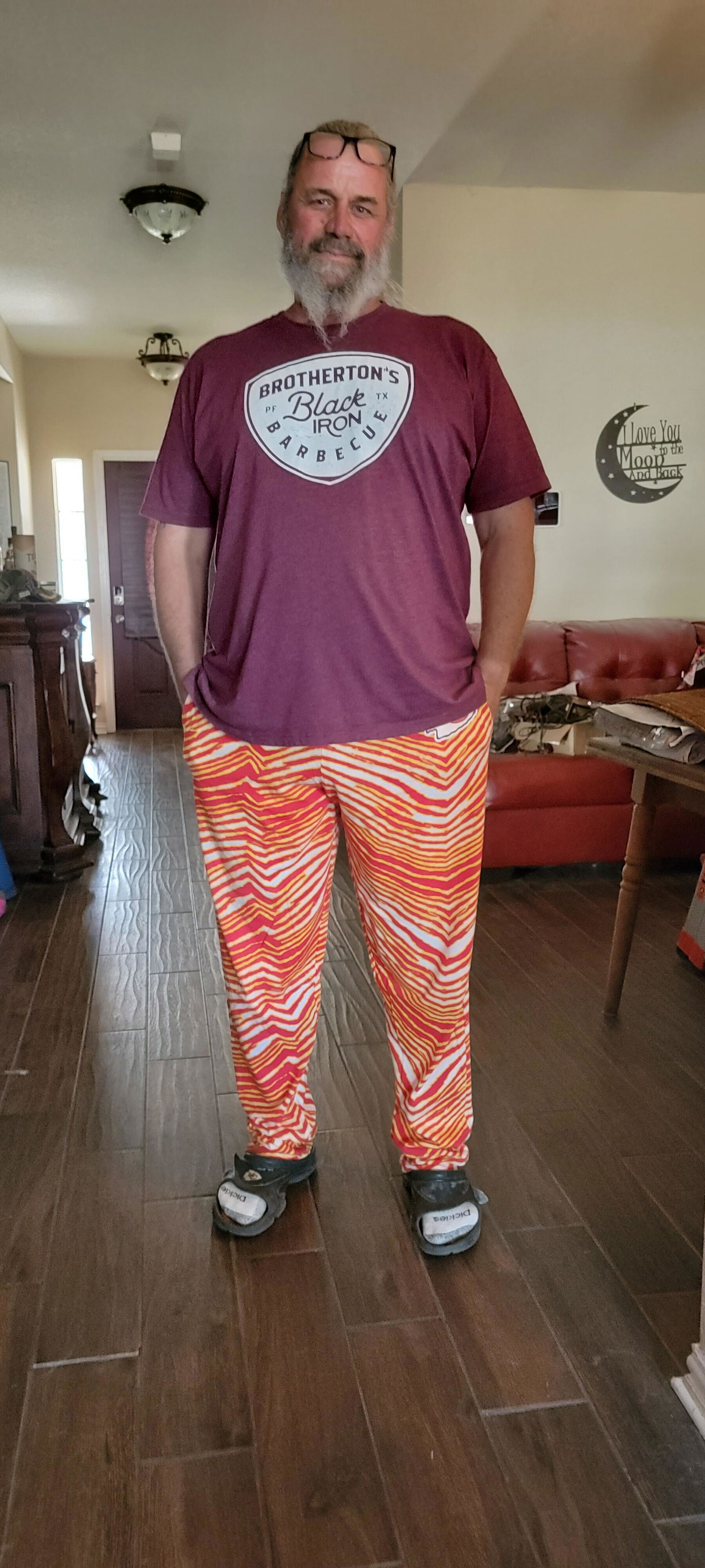 Zubaz Jacksonville Jaguars NFL Men's Zebra Left Hip Logo Lounge Pant